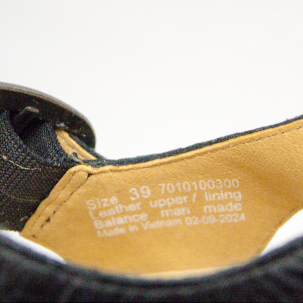 🆕Dansko Brynlee Black Waxy Milled Leather Clog Sandals 39 EU/ 8.5-9 US - Picture 11 of 12